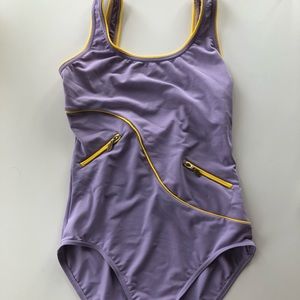 Chanel lavender yellow swimsuit
